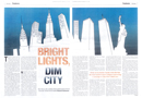 Bright Lights Dim City double page spread